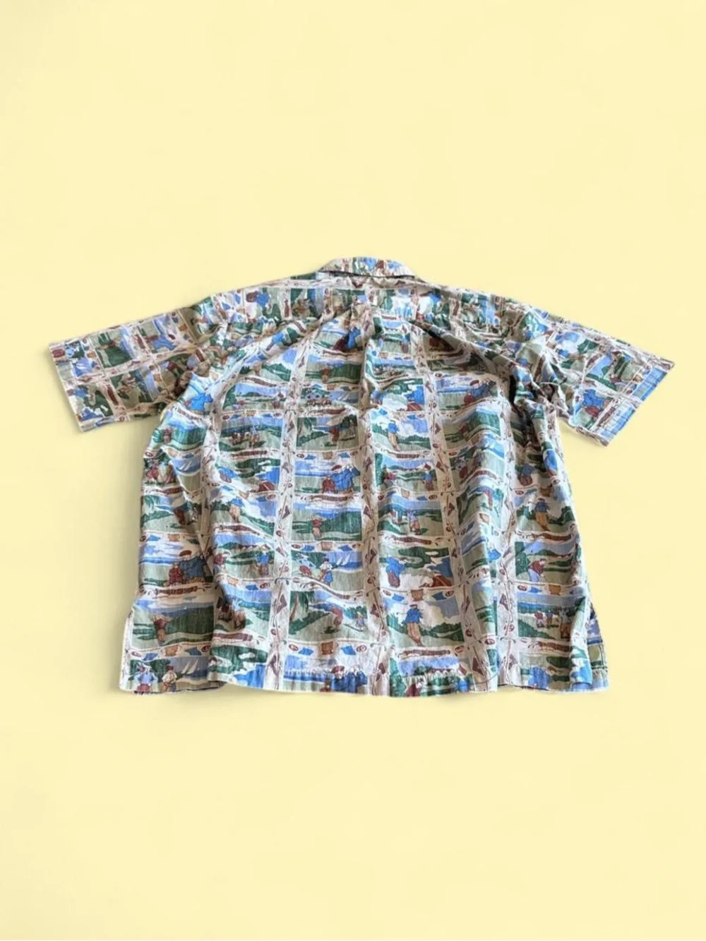 Vintage Kahala Hawaiian Golf AOP Button Shirt Hawaii Men’s Size L